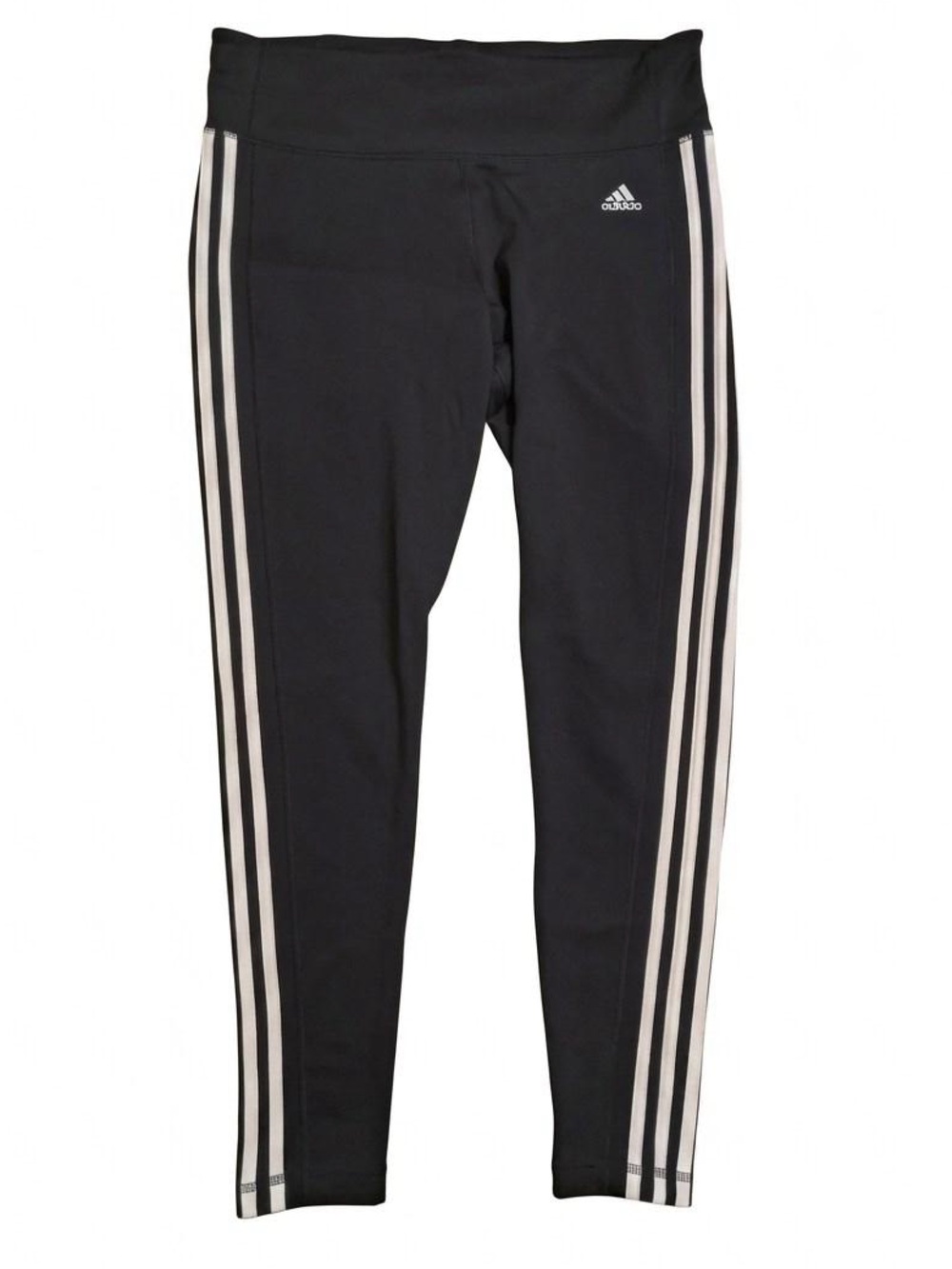 adidas Black Track Pants with White Side Stripes
